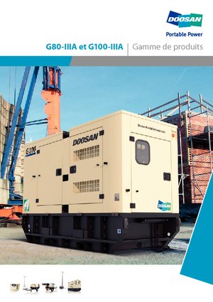 डीजल पावर जनरेटर Doosan G80-IIIA 