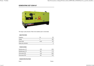 डीजल पावर जनरेटर PRAMAC Lifter GSW 10 Y