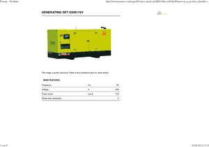 डीजल पावर जनरेटर PRAMAC Lifter GSW 170 V