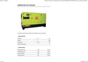 डीजल पावर जनरेटर PRAMAC Lifter GSW 200 P