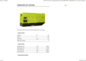 डीजल पावर जनरेटर PRAMAC Lifter GSW 760 M