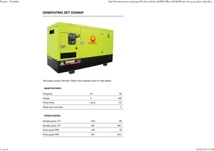 डीजल पावर जनरेटर PRAMAC Lifter GSW 80 P