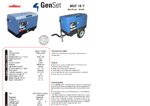 डीजल पावर जनरेटर GenSet MGF 16 Y