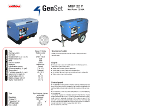डीजल पावर जनरेटर GenSet MGF 22 Y