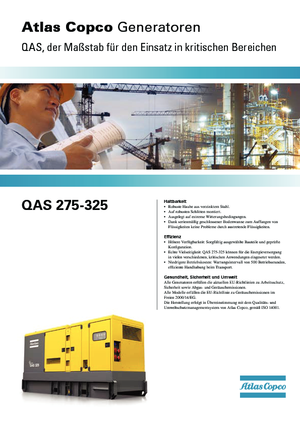 डीजल पावर जनरेटर Atlas Copco QAS 325 VDS