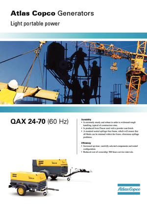 डीजल पावर जनरेटर Atlas Copco QAX 35