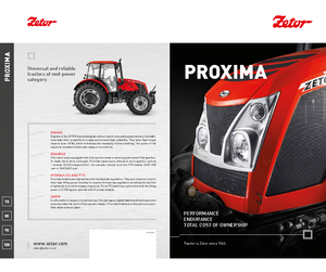 2WD ट्रैक्टर Zetor Proxima 70 HR