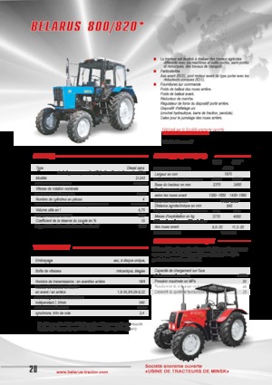 2WD ट्रैक्टर Belarus 800
