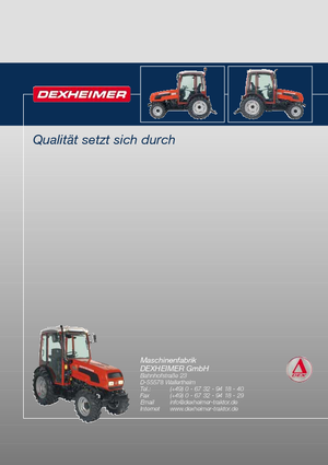 4WD ट्रैक्टर Dexheimer 509 Si