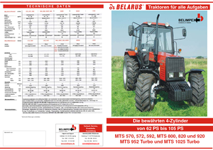 4WD ट्रैक्टर Belarus 572