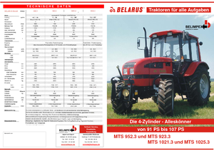 4WD ट्रैक्टर Belarus 1025.3