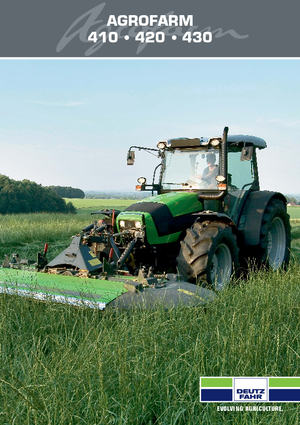 4WD ट्रैक्टर DEUTZ-FAHR Agrofarm 420 Profiline DT