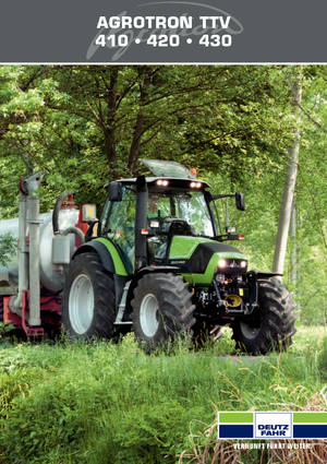 4WD ट्रैक्टर DEUTZ-FAHR Agrotron TTV 410 DCR