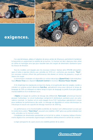 4WD ट्रैक्टर Landini Alpine 80 STD