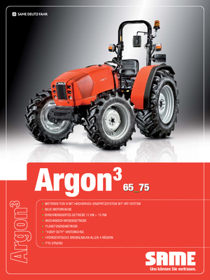 4WD ट्रैक्टर SAME Argon ³ 65