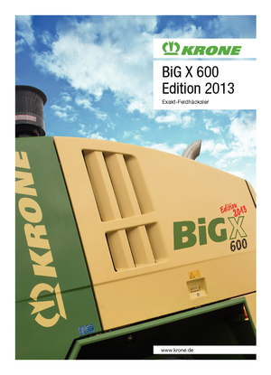 4WD फोरेज हार्वेस्टर Krone BiG X 600