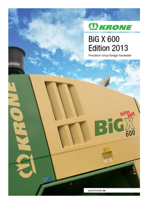 4WD फोरेज हार्वेस्टर Krone BiG X 600