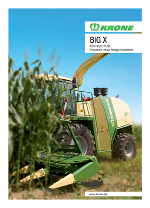 4WD फोरेज हार्वेस्टर Krone BiG X 850