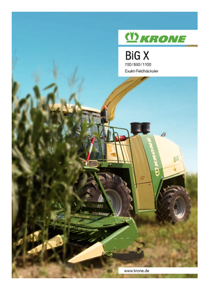 4WD फोरेज हार्वेस्टर Krone BiG X 850