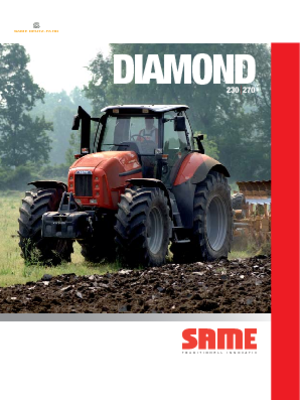 4WD ट्रैक्टर SAME Diamond 270 DCR