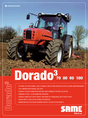 4WD ट्रैक्टर SAME Dorado 70 DT A