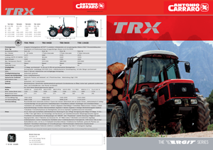 4WD ट्रैक्टर Carraro Ergit TRX 7800