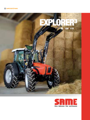 4WD ट्रैक्टर SAME Explorer³ 85 DT