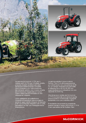 4WD ट्रैक्टर McCormick V90
