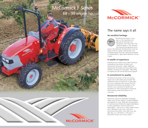 4WD ट्रैक्टर McCormick F 95