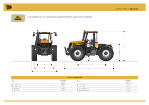4WD ट्रैक्टर JCB Fastrac 2155