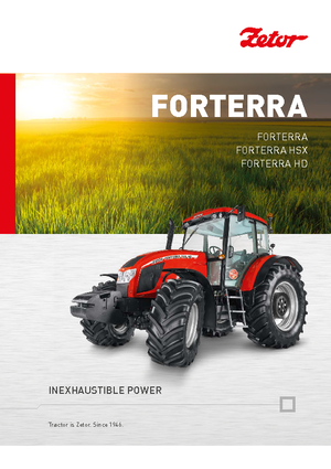 4WD ट्रैक्टर Zetor Forterra 100 HSX