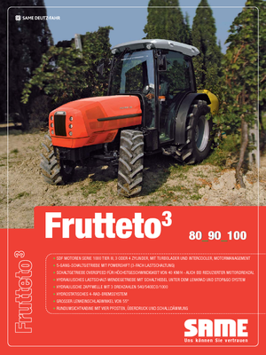 4WD ट्रैक्टर SAME Frutteto³ 100 GS DT