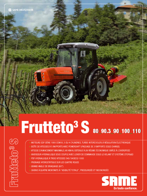 4WD ट्रैक्टर SAME Frutteto³ S 90.3 DT