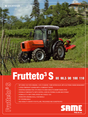 4WD ट्रैक्टर SAME Frutteto³ S 90.3 DT