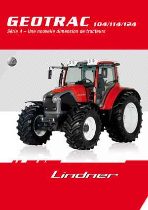 4WD ट्रैक्टर Lindner Geotrac 114