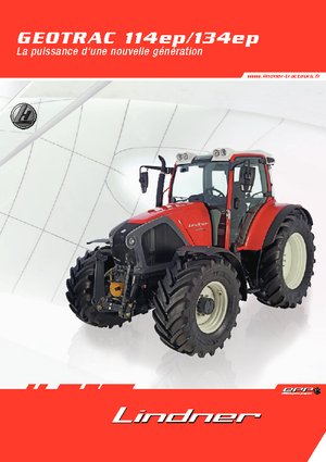 4WD ट्रैक्टर Lindner Geotrac 114 ep