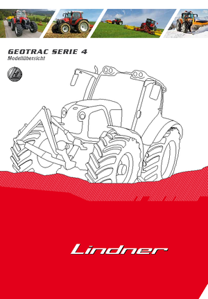 4WD ट्रैक्टर Lindner Geotrac 64