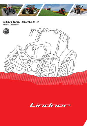 4WD ट्रैक्टर Lindner Geotrac 64