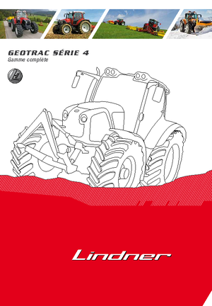4WD ट्रैक्टर Lindner Geotrac 64