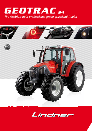 4WD ट्रैक्टर Lindner Geotrac 94