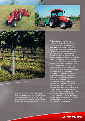 4WD ट्रैक्टर McCormick GM 55