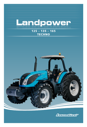 4WD ट्रैक्टर Landini Landpower 125 Techno