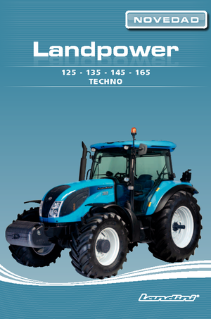 4WD ट्रैक्टर Landini Landpower 125 Techno