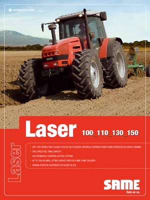 4WD ट्रैक्टर SAME Laser 150 DT A