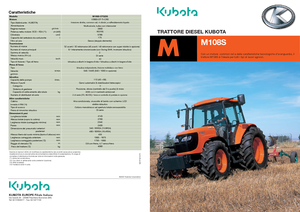 4WD ट्रैक्टर Kubota M 108 S