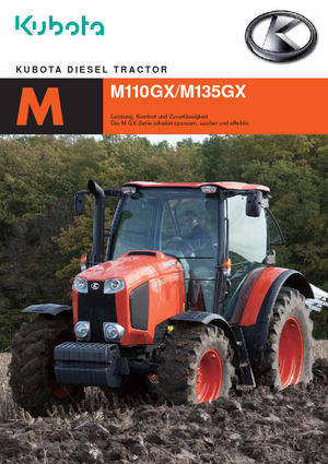 4WD ट्रैक्टर Kubota M 110 GX