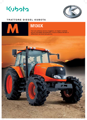 4WD ट्रैक्टर Kubota M 130 X