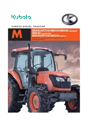 4WD ट्रैक्टर Kubota M 6040