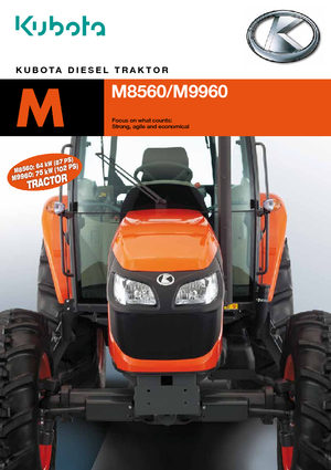4WD ट्रैक्टर Kubota M 9960 LP