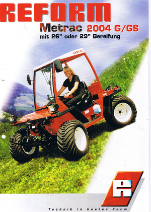 4WD ट्रैक्टर Reform Werke Metrac 2004 G